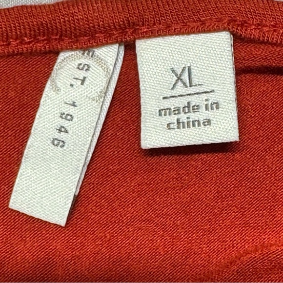 Cato’s Chic Deep Orange Crochet Tunic Top Size XL - Picture 5 of 7